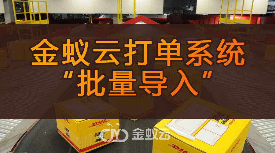 金蟻云打單系統(tǒng)為什么有&ldquo;批量導(dǎo)入&rdquo;功能呢？
